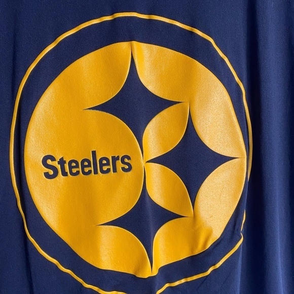 NFL team apparel black Steelers men's short sleeve shirt size Small - Picture 2 of 4